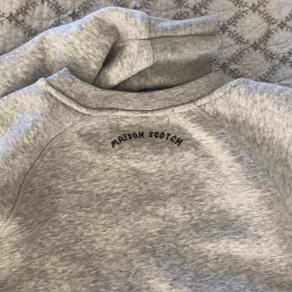 Sweatshirt Gray with embroidery sleeve - Picture 4 of 6